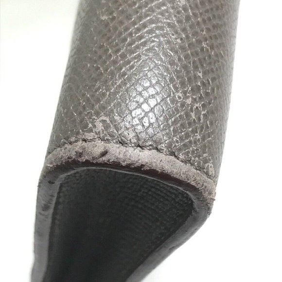 HERMES L-shaped fastener Zip Computer Cluch Bag Hand bag Epsom Etoupe/SilverHW - Picture 8 of 12